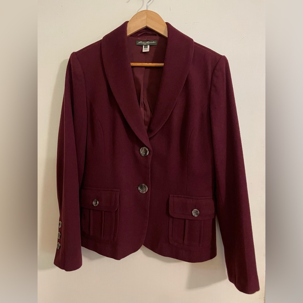Vintage Eddie Bauer Women's Wool Blazer Sz 10